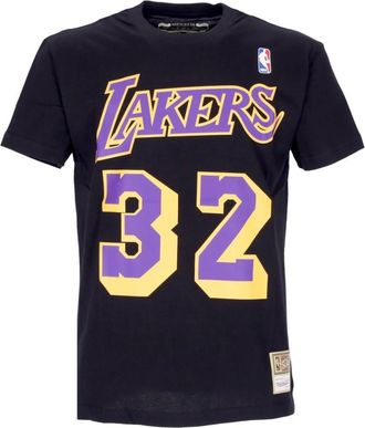 Mitchell & Ness Magic Johnson NBA Tee Zwart - Heren - T-shirts - Blauw - S - Katoen - Tops