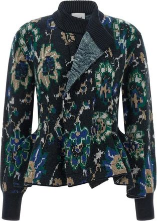 Nude Jacquard Gebreide Vest - Dames - Vesten - Veelkleurig - M - Wol - Truien & Vesten
