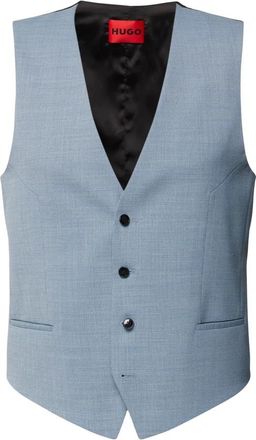 HUGO BOSS Stijlvolle Mouwloze Vest - Heren - Gillet - Blauw - XS - Kostuums