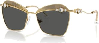 Swarovski Dames, Accessoires, Geel, Maat: 57 MM Polyamide