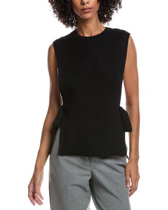 Valentino Tie Side Wool Shell