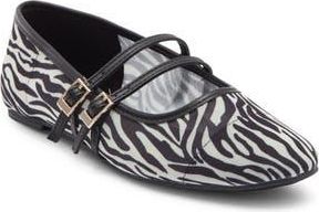 Kenneth Cole Reaction Malibu Mesh Mary Jane Flat in Black/Beige Mesh at Nordstrom Rack, Size 7.5