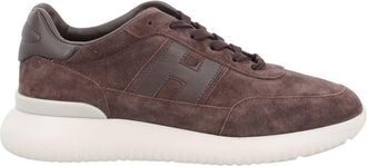Hogan Brown Logo Sneakers