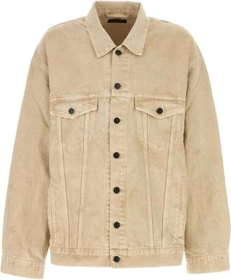 Balenciaga Oversized Jacket - Heren - Spijkerjassen - Beige - L - Denim - Jassen