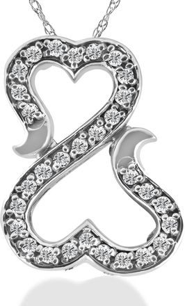 Pompeii3 1/4ct Amore Diamond Heart Pendant 10K White Gold