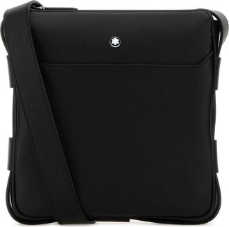 Montblanc Black Leather Sartorial Crossbody Bag