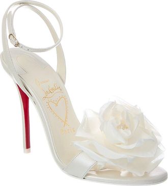 Christian Louboutin Miss Z Flora 100 Leather Sandal