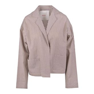 Jucca Blazers, female, Multicolor, Size: XS Seersucker Blazer