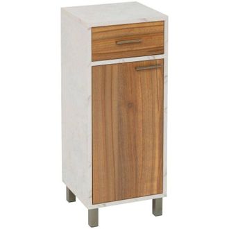 5five Simply Smart Come Mueble Bajo De 1 Puerta Y 2 Niveles Efecto Madera Y M&aacute;rmol - 5five