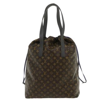 Louis Vuitton Cabas Light Drawstring Monogram Split Canvas Brown Canvas Handbag (Pre-Owned)
