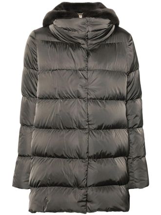 Herno Dark Grey Quilted Hood Jacket