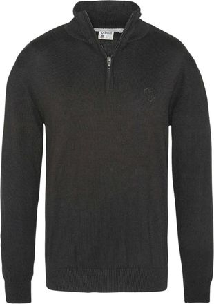 Schott NYC Pull camionneur coton - Heren - Vesten met rits - Zwart - S - Katoen - Hoodies & sweatvesten