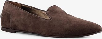 Brunello Cucinelli Womens Loafers Monili Brown Suede