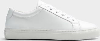 Simons Mens Minimalist leather court sneakers Men