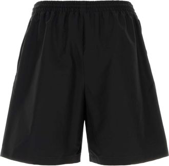 Gucci Mens Black Cotton Bermuda Shorts Exterior