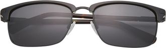 Ted Baker Clubmaster 57mm Full Rim Polarized Sunglasses in Black at Nordstrom Rack