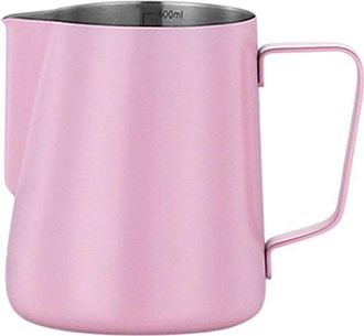 OEM Espumador De Leche De Acero Inoxidable, Taza De Caf&eacute;, Espumador De Leche Para Arte Latte, Rosa
