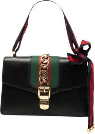 Gucci Pre-owned Sylvie Satchel - - Pre-owned - Donna - Nero - ONE SIZE