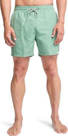 Billabong Badeshorts BILLABONG ALL DAY LB, Herren, Gr. XXL, N-Gr, gr&uuml;n ash, Obermaterial: 100% Polyester, Badehosen Badeshorts, sportlicher Stil, mit Kordelzug,