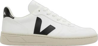 Veja Veja V-10 Sneaker in White/Black Men