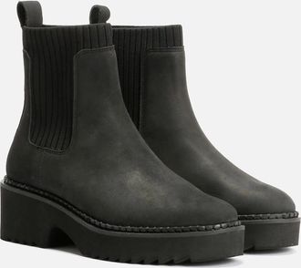 Toms Womens TOMS Millie Nubuck Leather Womens Black Boots - Size: 6