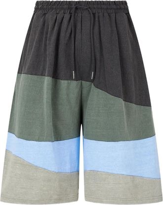 STUDIO TOMBOY Shorts con design color-block - Verde