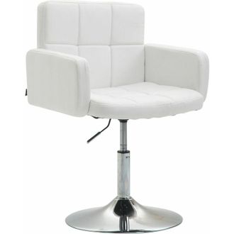 Clp Sedia design lounge Los Angeles in similpelle bianco