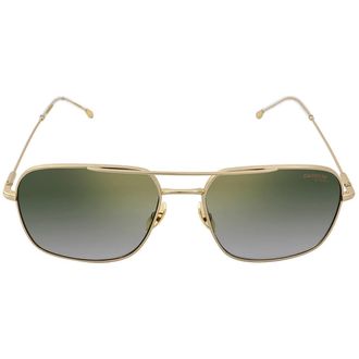 Carrera Green Gradient Gold Mirror Navigator Unisex Sunglasses CARRERA 247/S 0J5G/D6 58