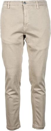 Replay Beige Cargo Trousers With Functional Pockets And Stretch Fabric