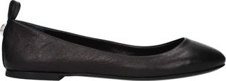 The Attico Leren Ballerinas - Dames - Ballerinas - Zwart - 36 EU - Leer - Schoenen