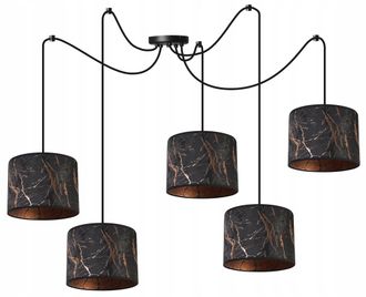 OEM L&aacute;mpara De Techo Colgante, Pantalla Con Estampado De Ara&ntilde;a, Cobre