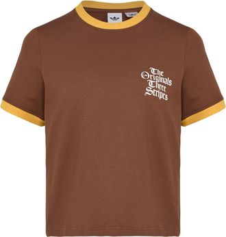 adidas (WMNS) adidas T-Shirt Asia Sizing Brown KT3061