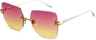 Dita Eyewear Embra Zonnebril - unisex - Accessoires - Geel - Maat: 58 MM