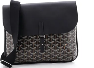 Goyard Coursier Messenger Bag Coated Canvas and Leather