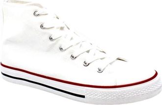 Generic Mens High Top Classic Trainers Sport Shoes Basketball Sneakers Lace Up Walking (White, UK Footwear Size System, Adult, Men, Numeric, Medium, 10)