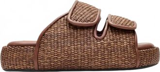 Simon Miller Womens Raffia Cro Slide In Chocolate