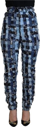 Dolce & Gabbana Patchwork Denim Jeans - Dames - Slim Fit Jeans - Veelkleurig - S - Denim - Jeans