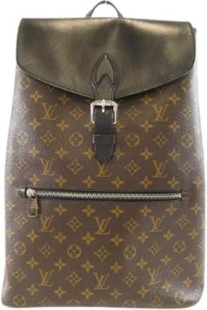 Louis Vuitton Pre-owned Backpacks, female, Brown, Size: ONE SIZE Pre-owned Monogram Macassar Backpack