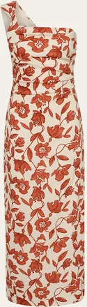 Sir. Chloe Asymmetric Linen Maxi Dress