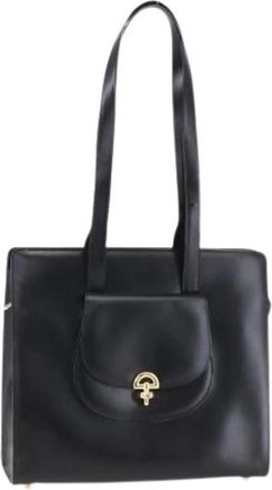 Celine Pre-owned Leren Schoudertas - Dames - Vintage Schoudertas - Zwart - ONE Size - Leer - Vintage