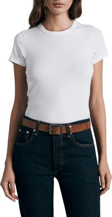 Rag & Bone Luca Baby T-Shirt in White at Nordstrom, Size X-Large