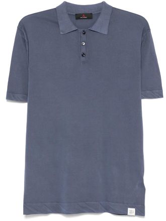 Peuterey fine-knit polo shirt - men - Cotton - M - Blue