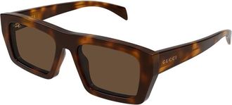 Gucci Brown Square Mens Sunglasses GG2020S 002 54