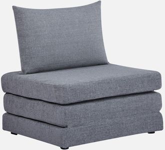 Sweeek Sweeek - Poltrona letto matrimoniale in tessuto chenille, 1 posto