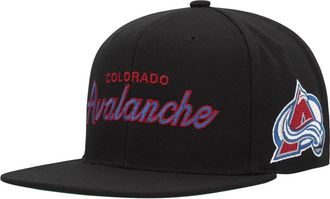 Mitchell & Ness Mens Mitchell & Ness Black Colorado Avalanche Core Team Script 2.0 Snapback Hat at Nordstrom