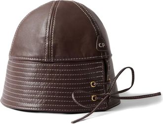 Claudie Pierlot Cappello bucket in pelle - Rosso