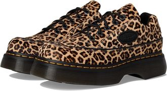 Dr. Martens Buzz 5-Eye Womens Shoes Light Tan Mini Leopard Spot : UK 8 (US Womens 10) M, Leather
