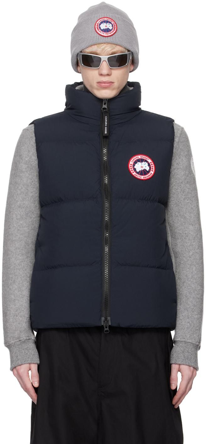 Moncler Moncler x Gilga Farm Navy Tangerine Down Vest from