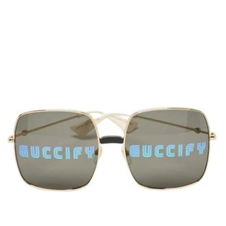 Gucci Pre-owned Accessories, female, Black, Size: ONE SIZE Pre-owned Glass Sunglasses