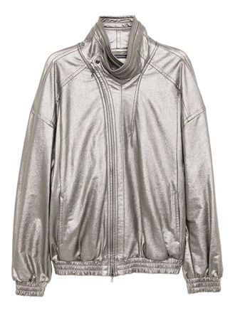 Julius glittered jacket - men - Cotton - 2 - Silver